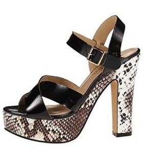 Luichiny Faux Snakeskin Platforms